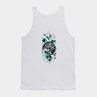 Abstract Animal Hedgehog 5 Tank Top